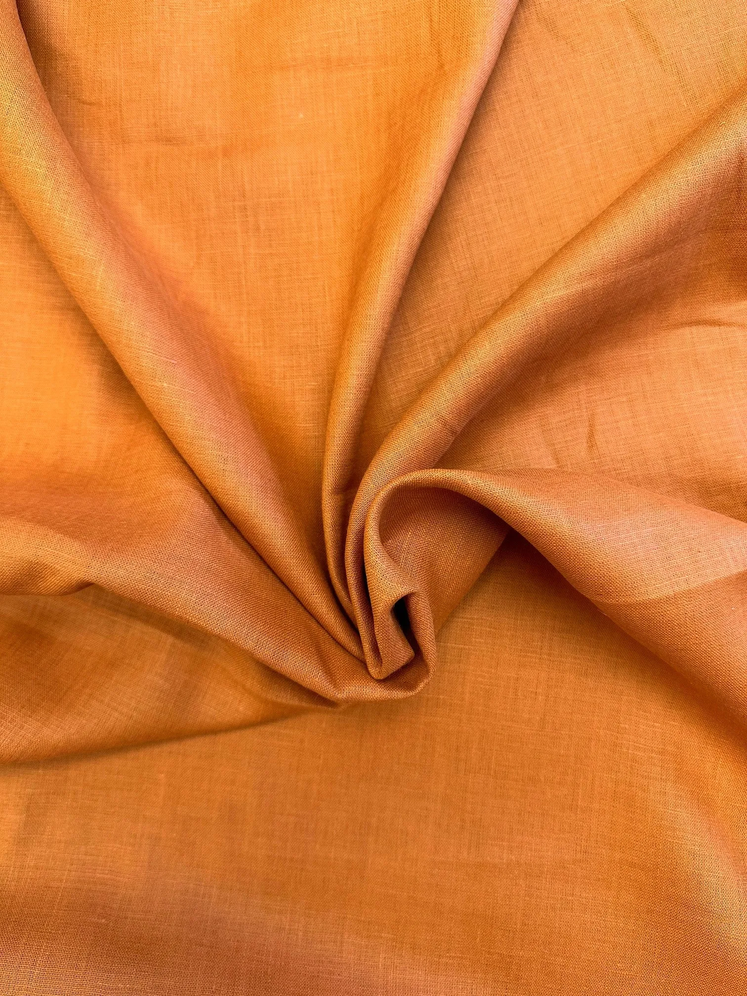 58" Dress weight Linen - Rust