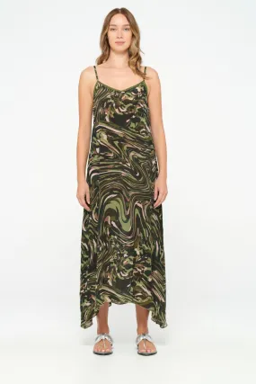 Antionette Slip Dress | Playa Grande | Camo