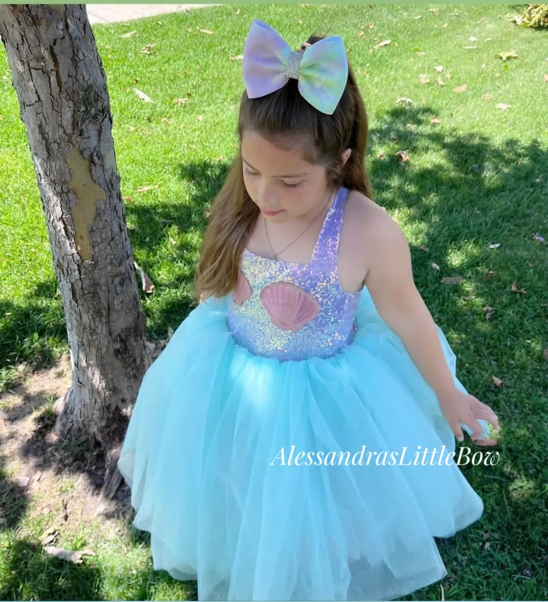 Aqua Marina Mermaid Couture Dress