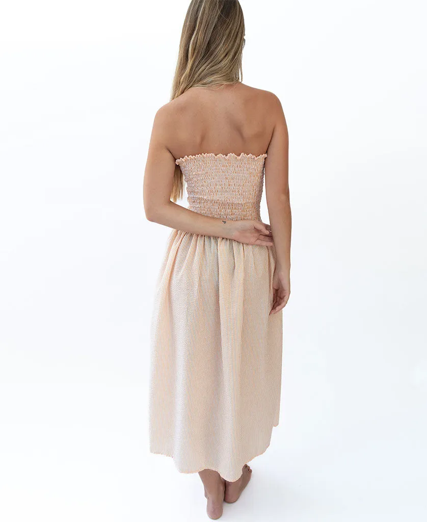 Bandeau Midi | Orange Stripe