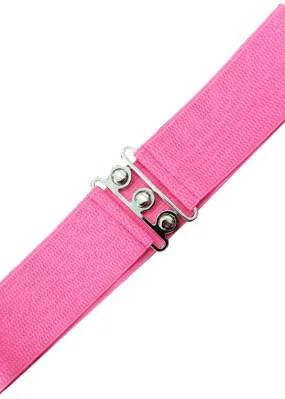 Banned Elastic 50's Belt Hot Pink