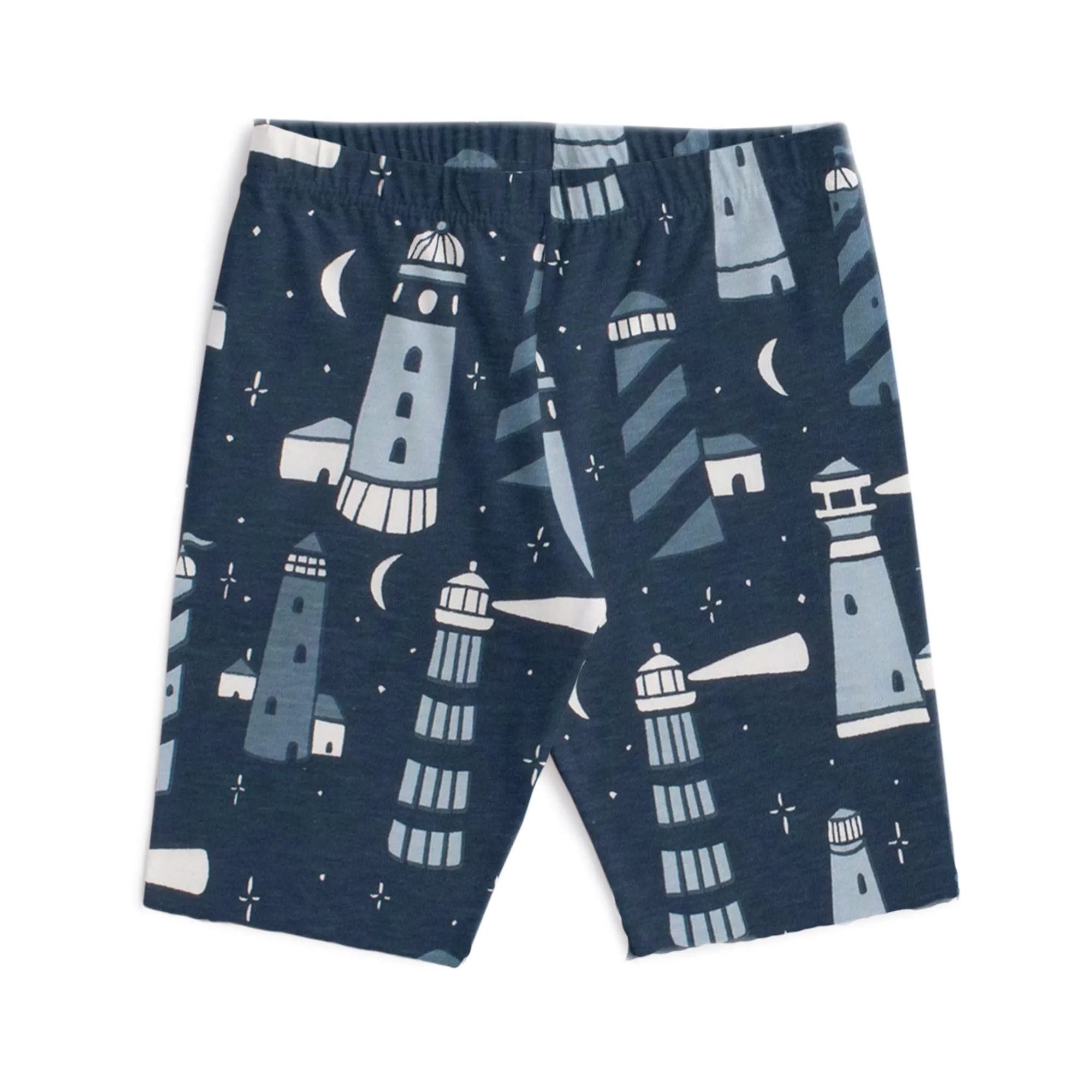 Bike Shorts - Lighthouses Night Sky