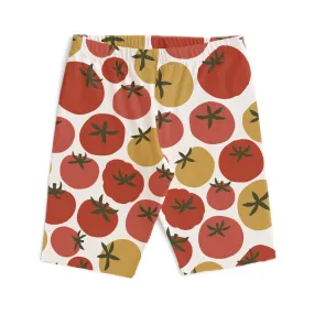 Bike Shorts - Tomatoes Red & Yellow