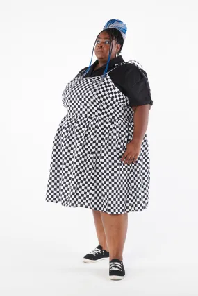 Breakfast Slip Dress in Checker