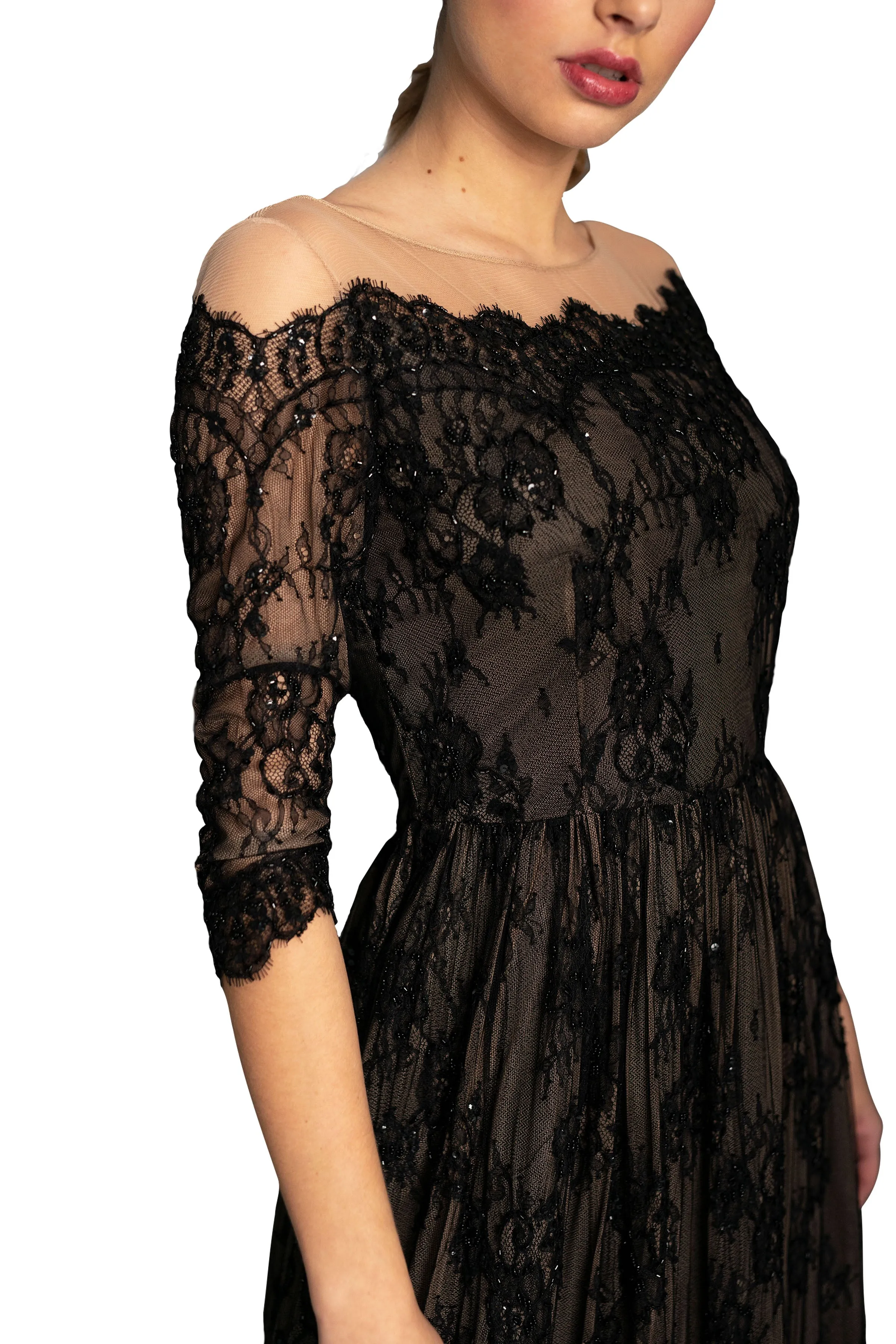 Chantilly Lace Gown For Women