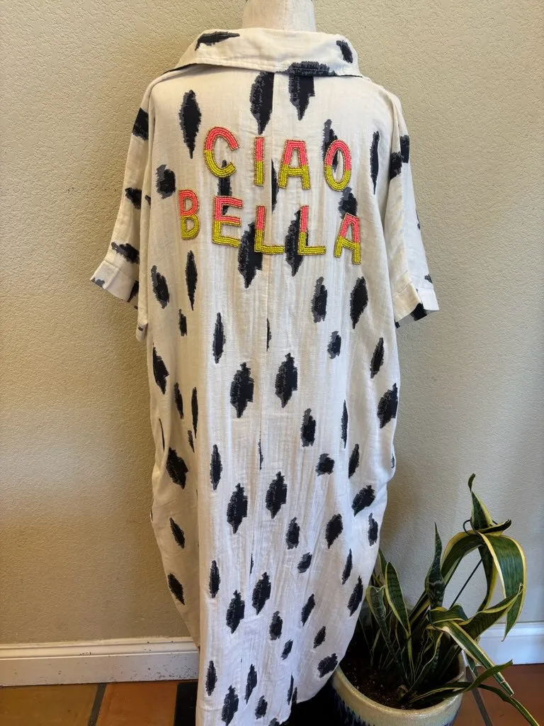 'CIAO BELLA' SHIRT DRESS