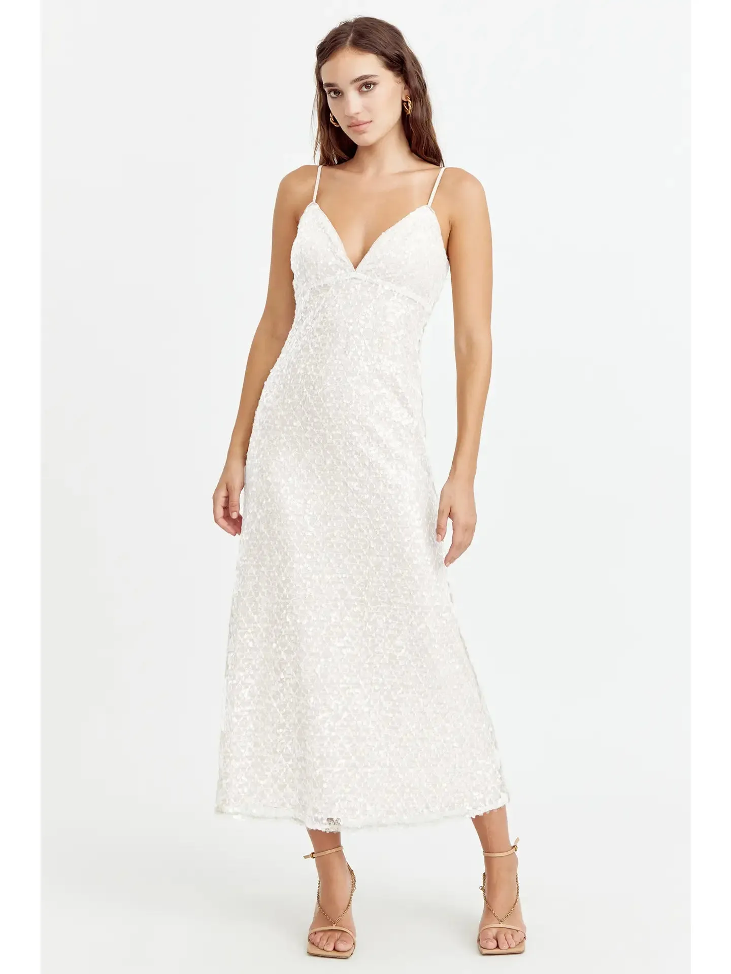 Cladele Sequins Slip Dress