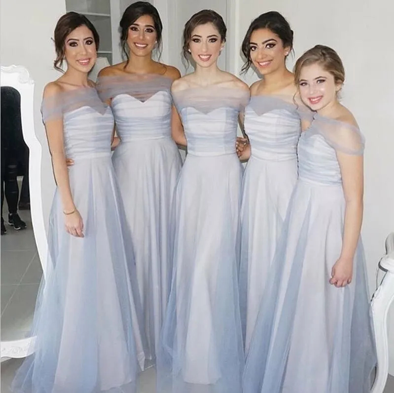 Elegant Off the Shoulder Charming Formal A Line Cheap Bridesmaid Dresses, WG147