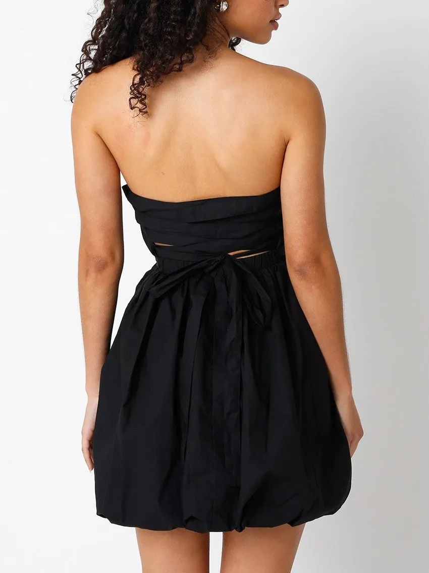 Elliana Strapless Tie Back Dress