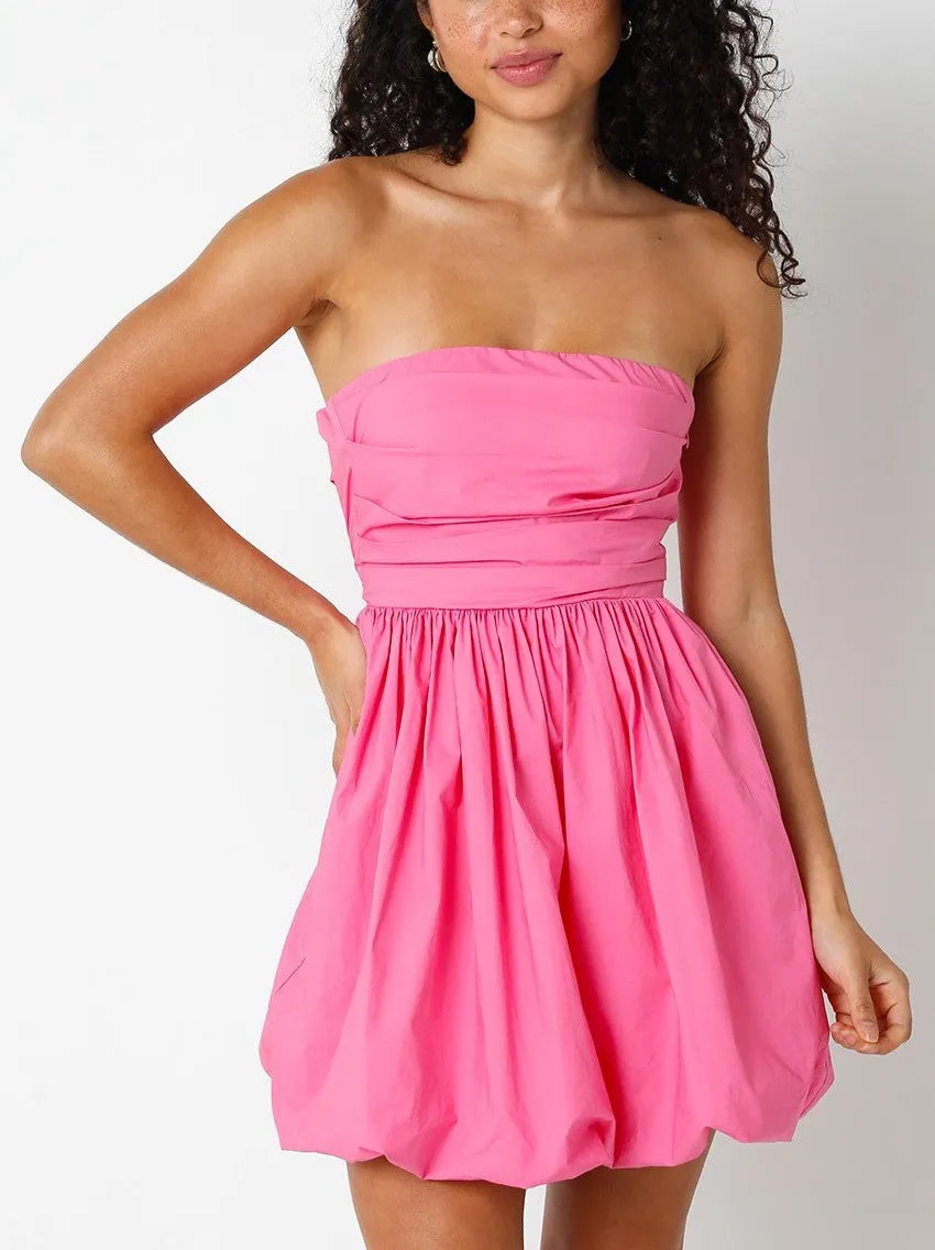 Elliana Strapless Tie Back Dress