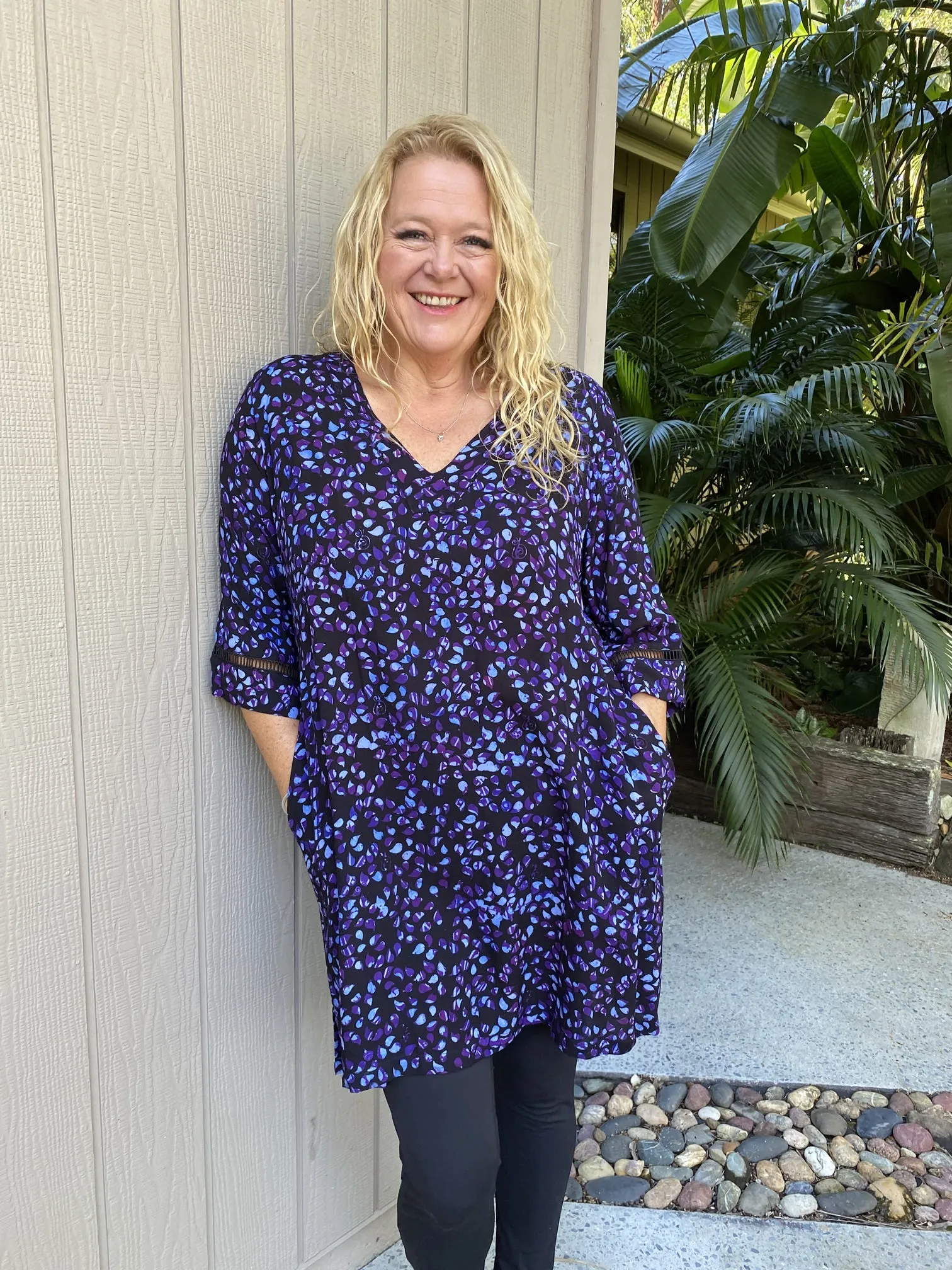 Emma Tunic Top Dress  Amethyst