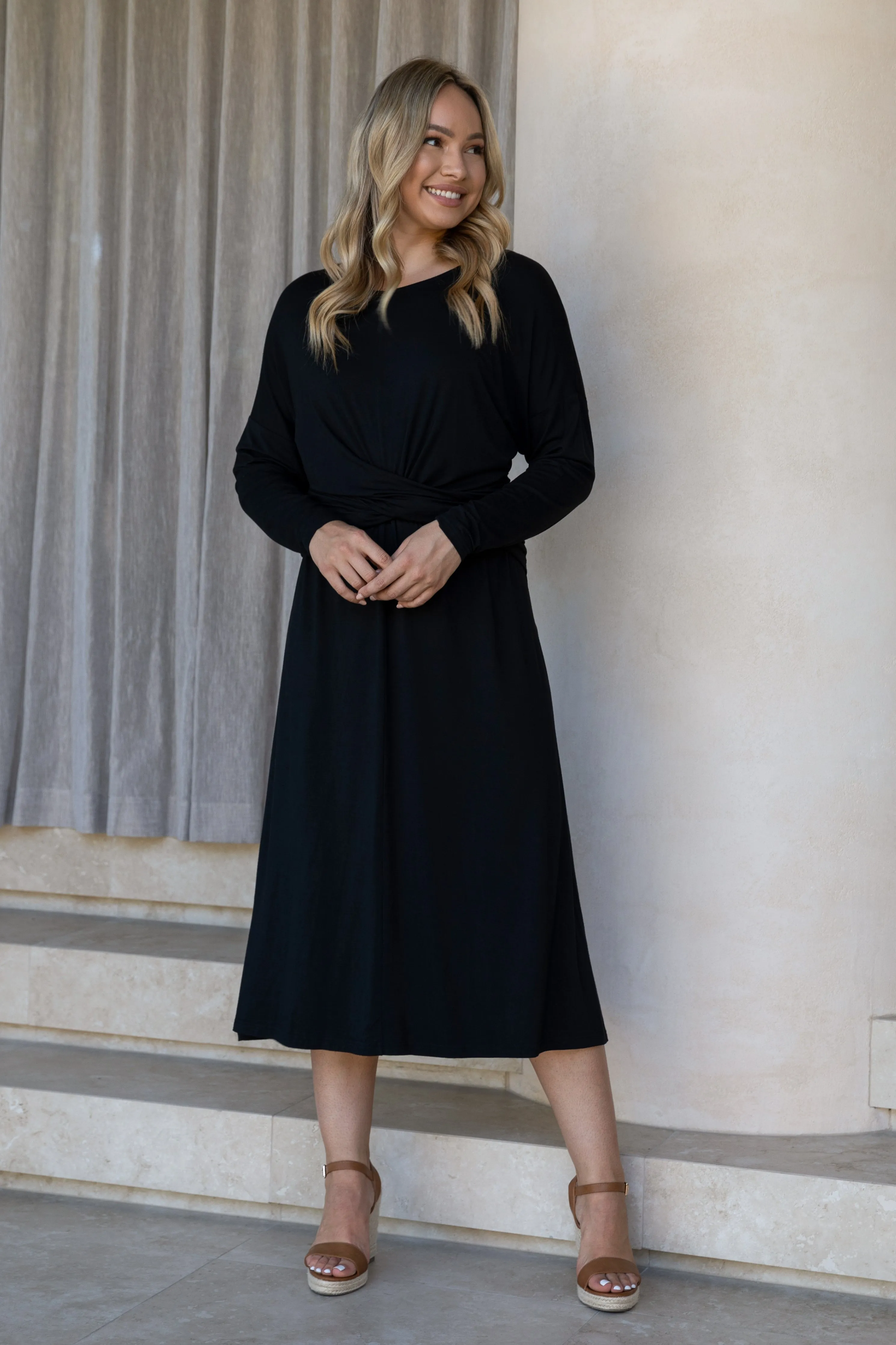 FINAL SALE Eden Dress in Black