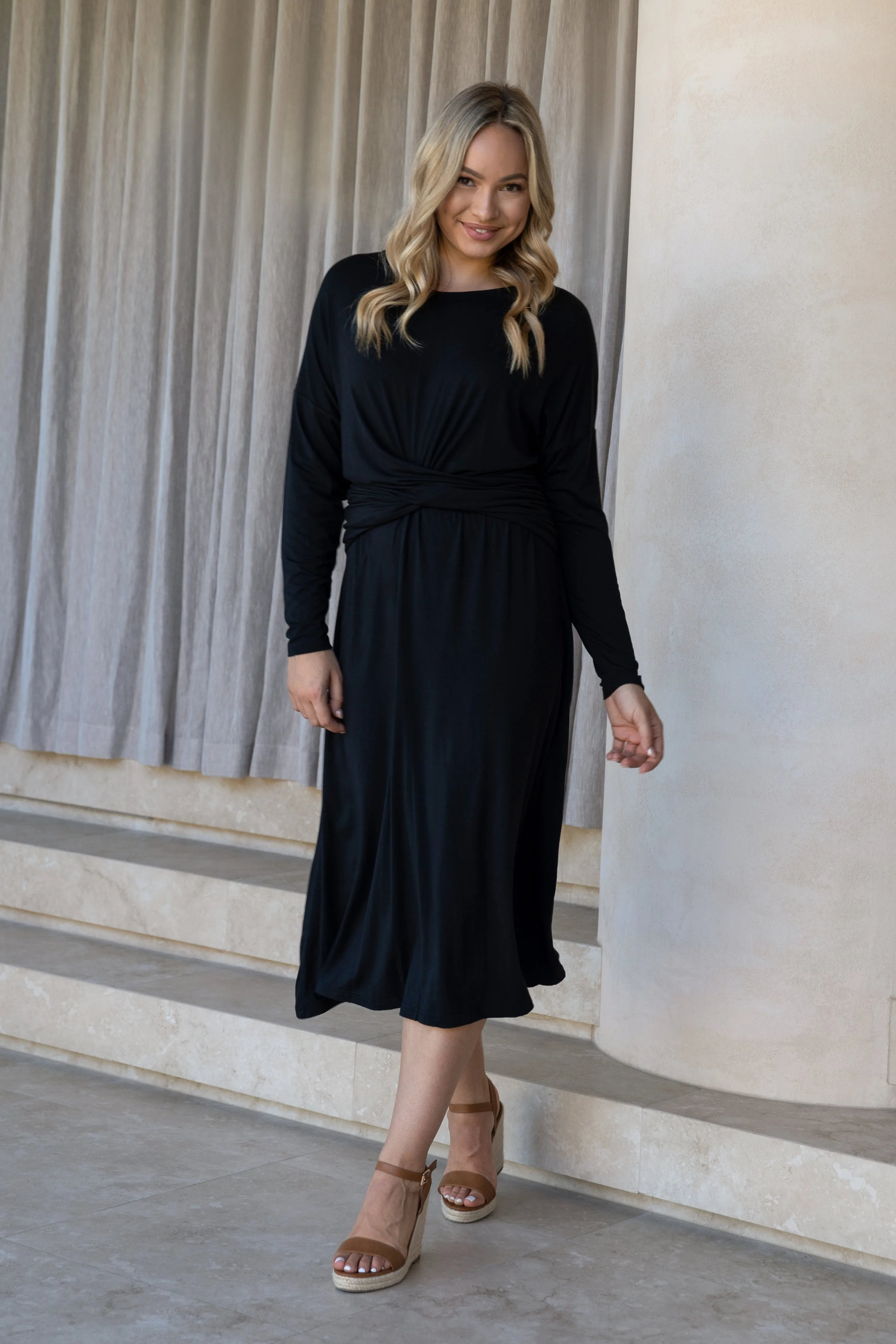 FINAL SALE Eden Dress in Black