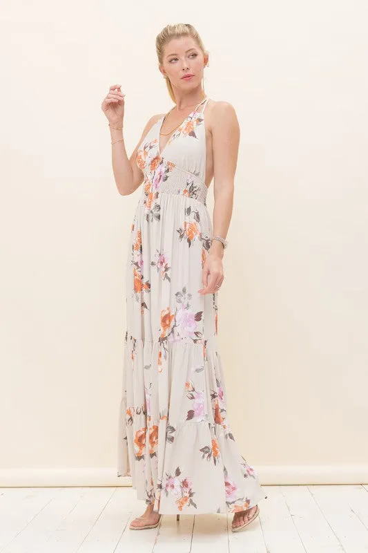 Floral Print Maxi Dress