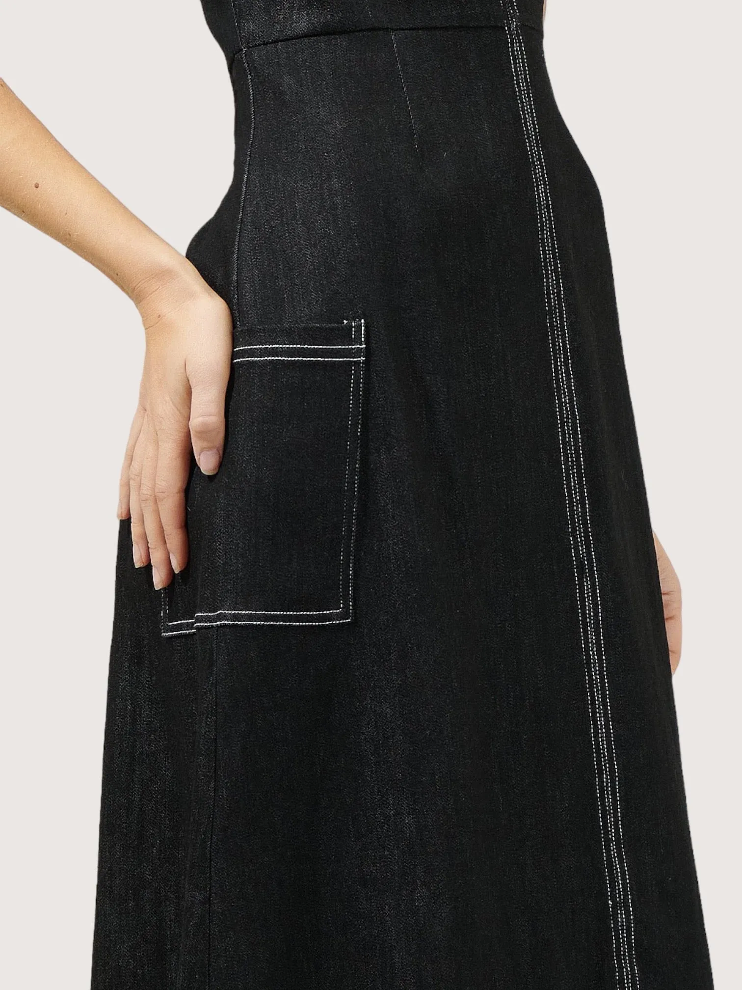 Halter Denim Dress