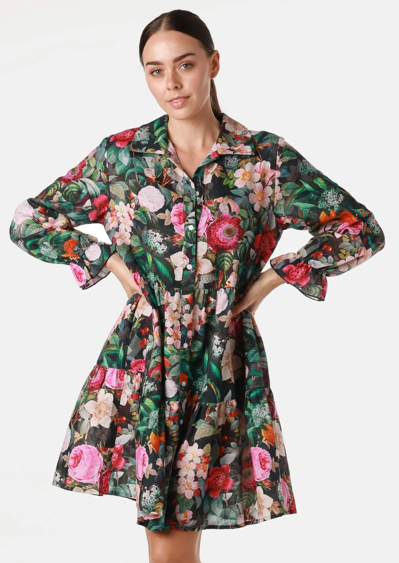 Ink Floral Dress