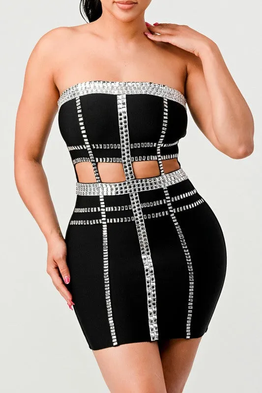 Meet Me- Sequin Bandage Fashion Dress