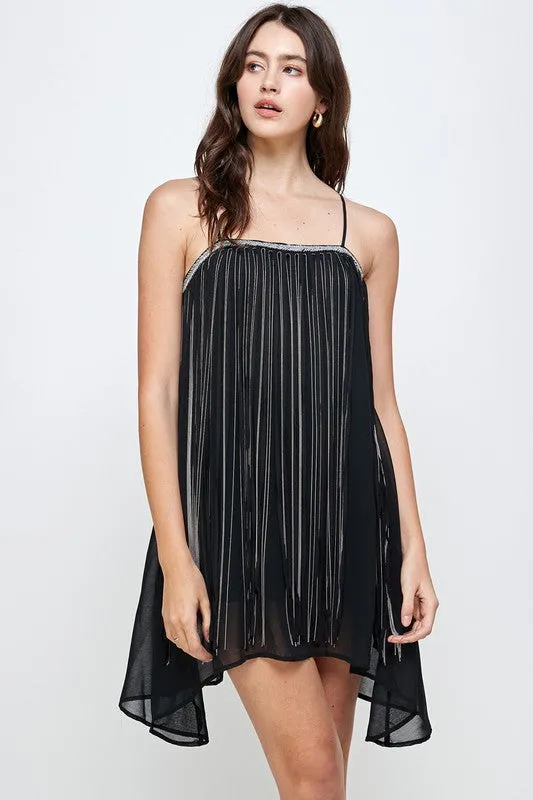 Micro Chain Fringe Dress