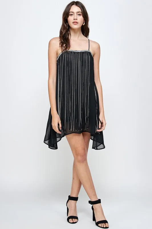 Micro Chain Fringe Dress