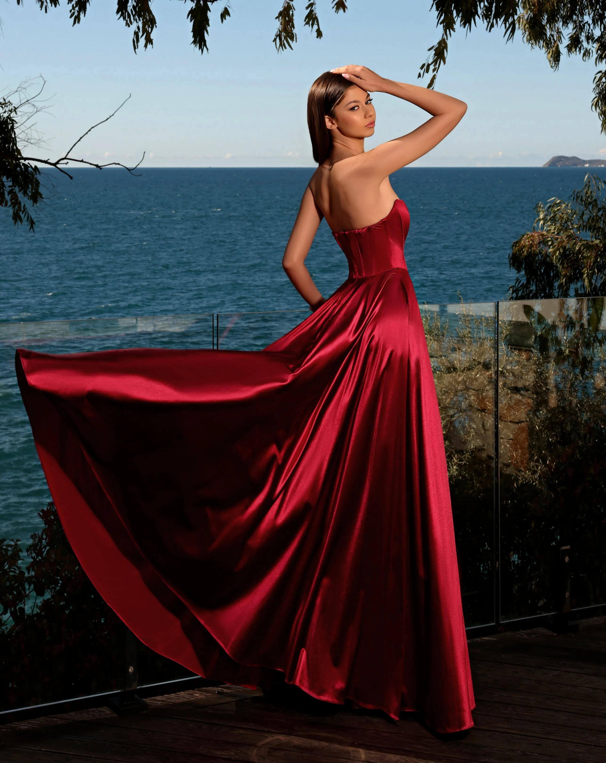 NICOLETTA Miriam Gown - Ruby