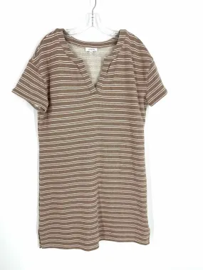 Size M Brown/Pink Stripe Dresses Dress