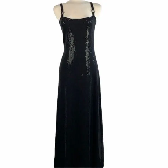 StJohnsBlack Sequin Evening Gown