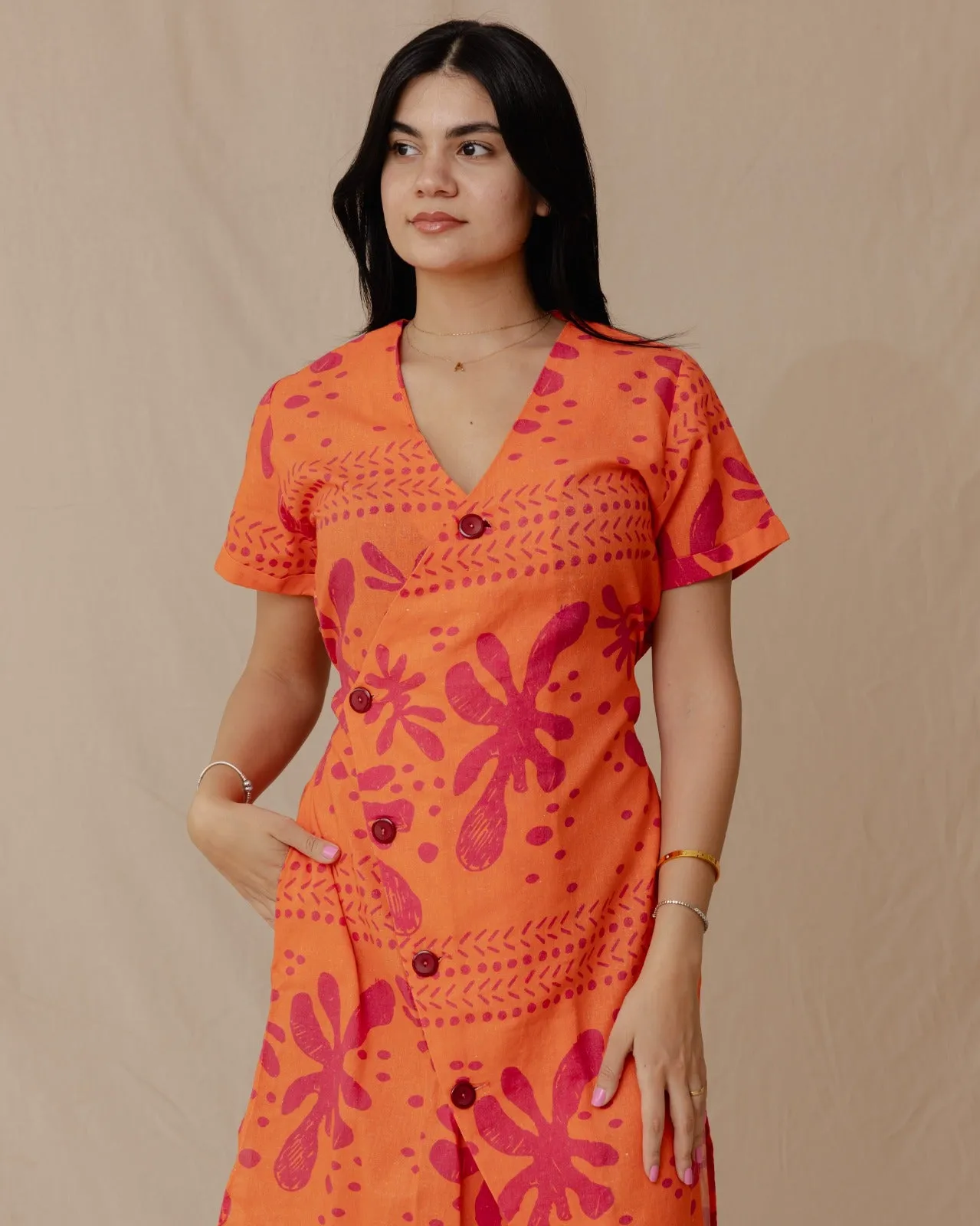 Tribal Linen Dress