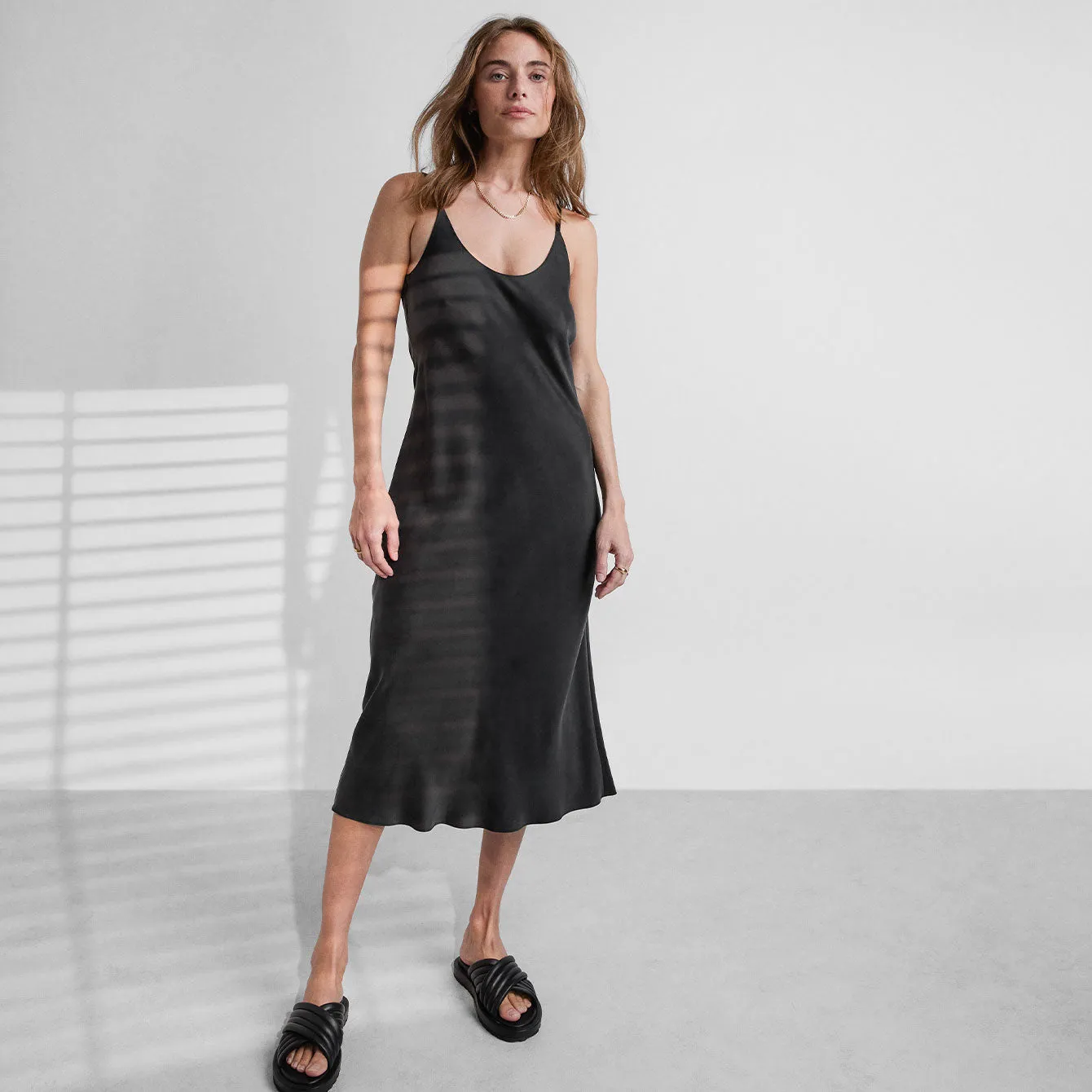 Washable Silk Bias Slip Dress