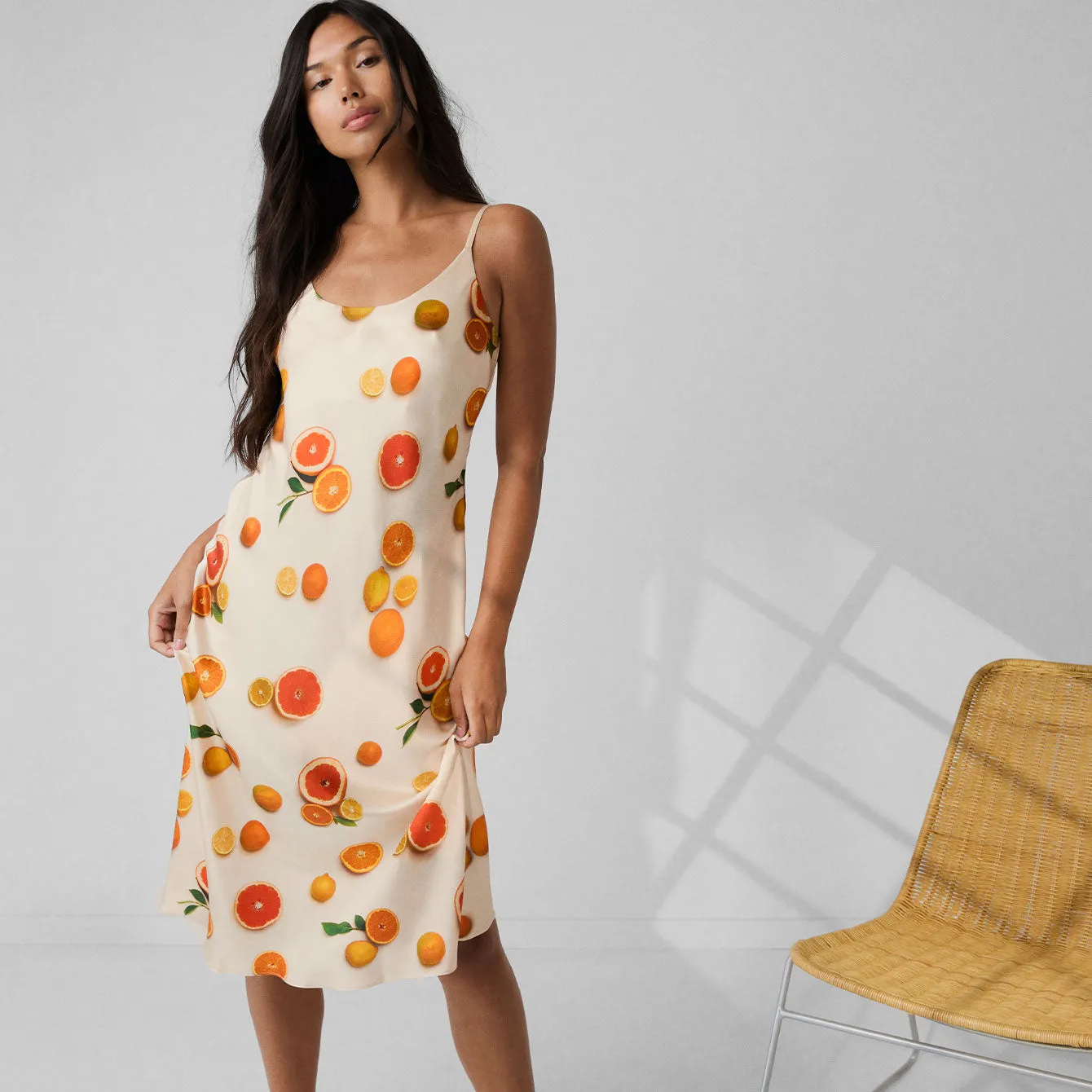 Washable Silk Bias Slip Dress